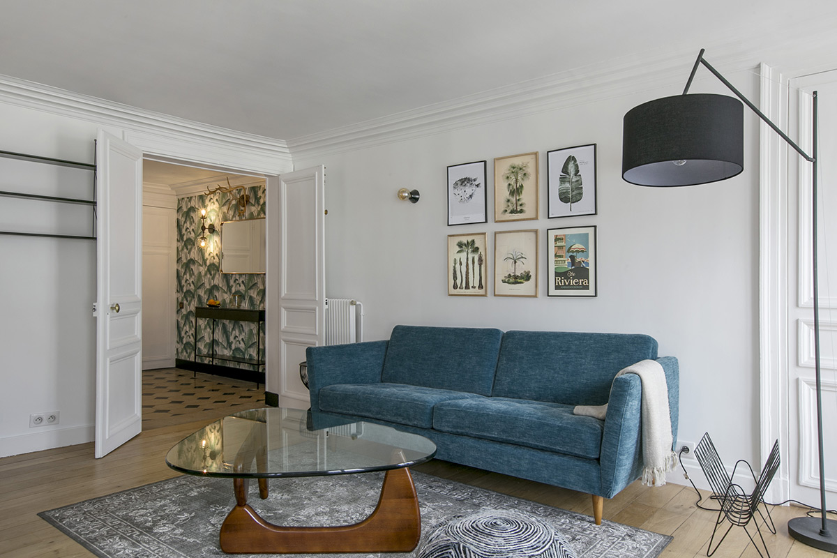 Makeover for a Parisian apartment: simplicity and style on rue Saint-Honoré