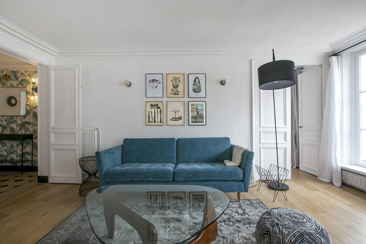 Makeover for a Parisian apartment: simplicity and style on rue Saint-Honoré