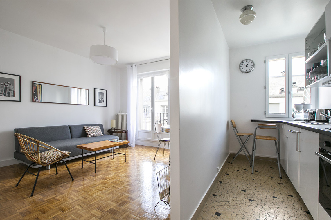 Furnished Studio for rent rue Joseph Sansboeuf, Paris | Ref 13239
